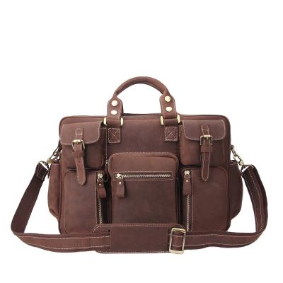 China Wholesale High Quality Single Capacity Bag Multifunctional OEM ODM Fashion Genuine Leather Briefcase For Men for sale