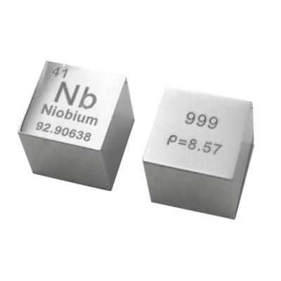 China Superconducting Materials Polished Pure Niobium Cube Block Customized for sale