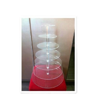 China Commercial Professional Custom Detachable Acrylic Cake Display Rack for sale