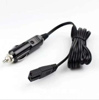 China Home Appliance 2M Replacement 2 Pin DC 12V Cigarette Lighter Plug Cable Mini Fridge Connection Cable Bumper Pin for Car Electric Cooler Box for sale