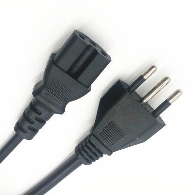 China Home appliance Italy IMQ certification standard power cord plug 3 prong to c13 connector 220v power cord power cord cable for sale