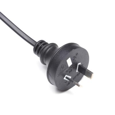 China Australian Home Appliance 3 Pin Power Cord Plug To IEC 320 C13 Australia Female Mains Cable Leads With AU SAA Certification for sale