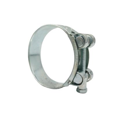 China Healthcare 201 Stainless Steel Pipe Clips Heavy Tube Clamps Strong Single Bolt Clamp Clips for sale