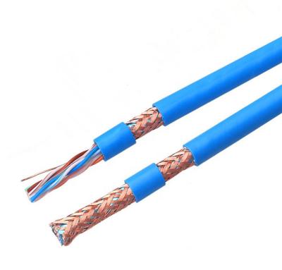 China Lan Cable Best Price Cat 6a SFTP STP Fast Ethernet Network Cable Cat 6a Telecom/Wiring System Speed ​​Indoor PVC 4P Twisted Pair Carton Box for sale