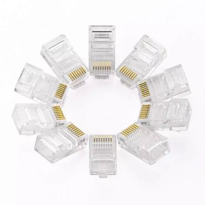 China audio & 8p8c RJ45 Video Network Connectors Cat5e Modular Plug For Network Cable for sale