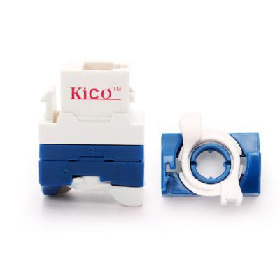 China Modular Keystone Jack Brand Kico Insert or Keystone Cat 6 Module Network Wall OEM Cat 6 Networking RJ45 UTP Structure Cabling System Factory Price for sale