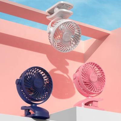 China Clip Fan 4 Speeds Cooling Small Desktop Clip Electric Ultra Quiet Mini Portable Fan for sale