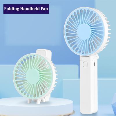 China Multi-Function Folding Cooling Fan Handheld Fans Small Mini USB Rechargeable Cooling Fan for sale