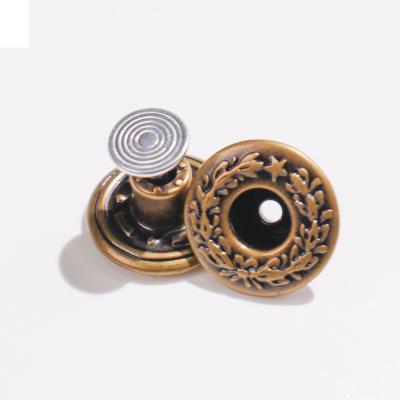 China Nickel Free Metal Brand Jeans Buttons Buttons With Logo For Mens Clothing Fabrics for sale