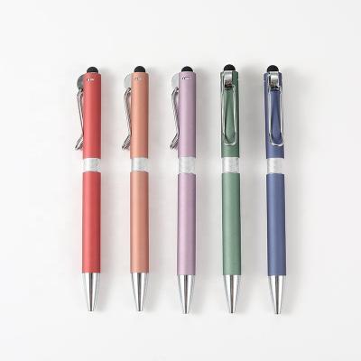 China Office& New School Pen 2023 Creative Design 2 In 1 Metal Luxury Ballpoint Pen for sale