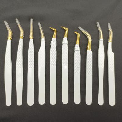 China Stainless Eyebrow Volume Tweezers Eyelash Extension Eyelash Tweezers Lashextensions Tweezers for sale