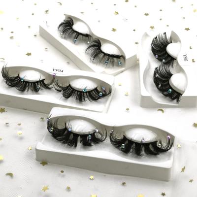 China 3d 5d effect yummylash glitter strip new xmas lash lashes sparkle eyelashes for sale