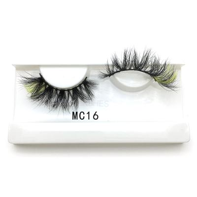 China Gorgeous Style Colored Mink Eyelash Strips Colored Mink Eyelashes Low Moq for sale