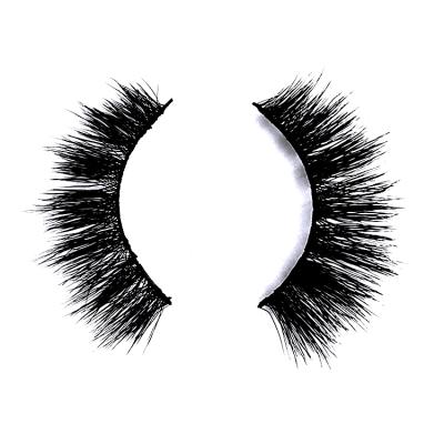 China 4d 15mm Premium Natural Faux Mink Lashes Real Natural Faux Mink Lashes With Thin Strong Lining for sale