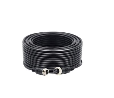 China Car Rear Parking Connector Aviation Cable Camera System 4 Pin Extension Cable Water Proof Cores Wire Power OD Video Audio M12 for sale