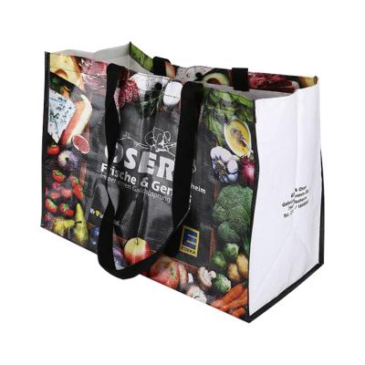 China Woven Reusable Customers Handled Shopping Bag Tote Grocery Storage Handbag Eco for sale