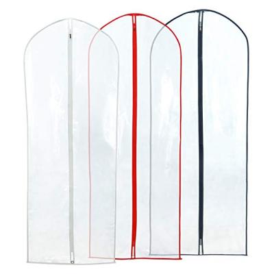 China PVC Handled Transparent Garment Bag Cover / Suit Bag / Suit Cover With Sorting Box And Grommet for sale