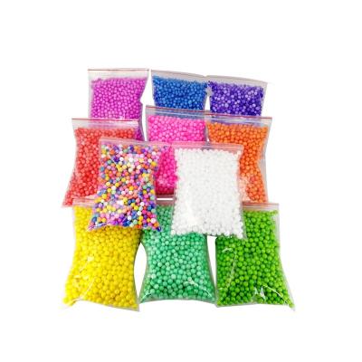 China LDD544 Mud Safe Foam Beads Micro Floam Balls Colors Rainbow Beads Craft For DIY Homemade Kids for sale