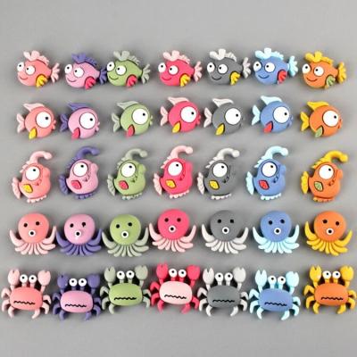 China ZQX326 Cartoon Sea Style Phone Case DIY Material Resin Material Charms Hair DIY Accessories Girls for sale