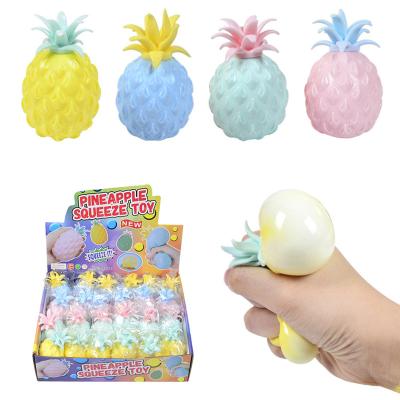 China XQ402 2020 New Products Soft Pineapple Toy Vent Ball Of Light Squishy Creative Mud Flour Decompression Duct Toy for sale