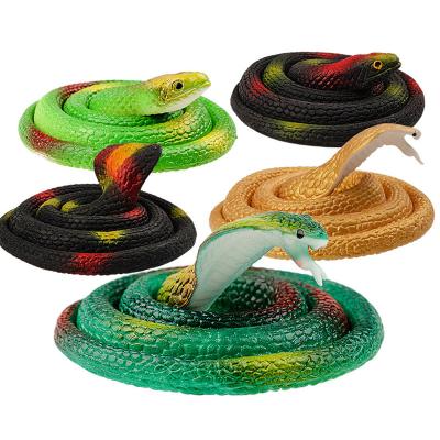 China XQ434 Novelty Novelty Ubber Snakes Realistic Halloween Black Snake Toys For Garden Props To Scare Birds Squirrels, Mice, Pranks Stuff for sale