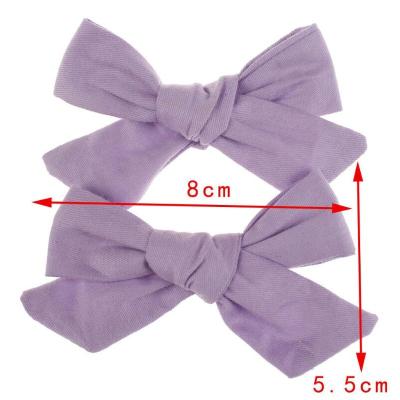 China ZQX285 Popular Children Hair Clip Accessories Kids Cotton Bow Hairpin Hair Clip Tending For Girls for sale