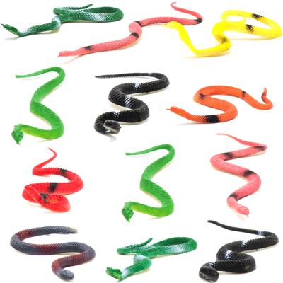 China School Educational Toys LDD129 Plastic Snakes Realistic Rubber Snakes Assorted Colorful Snake Toys For Halloween Party for sale