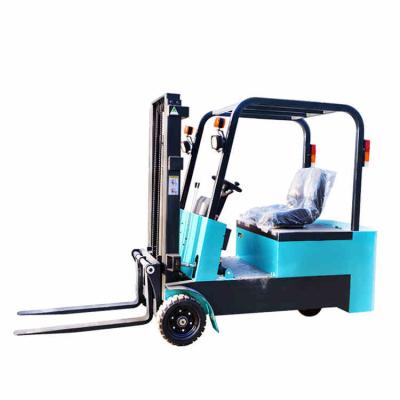 中国 1500kg 1000kg Three Wheel Forklift Container DC MOTOR Solid Rubber Tires 販売のため