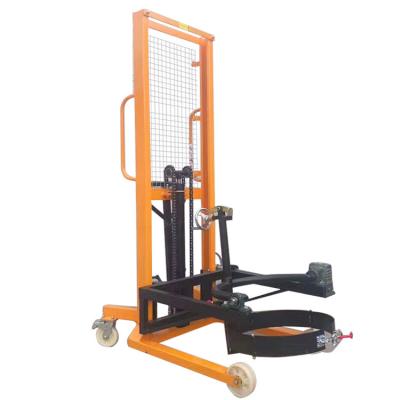 Chine 520kg Promotional Oil Drum Lifter Electric Pallet Stacker Battery Drive Mode à vendre