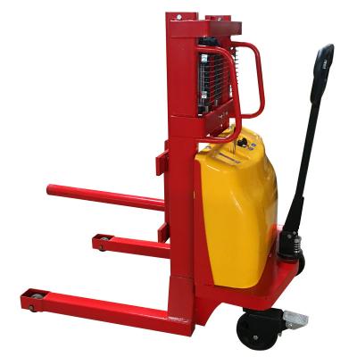 Китай Semi Auto Electric Stacker Truck Side Reach Fork Lift 2t Manual Lift Stacker продается