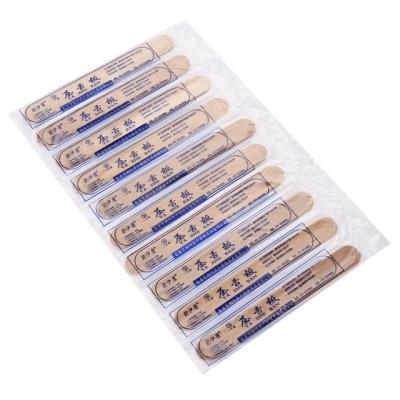 China Eco-friendly Hot Selling Medical Wooden Disposable Wooden Tongue Press Depressors for sale