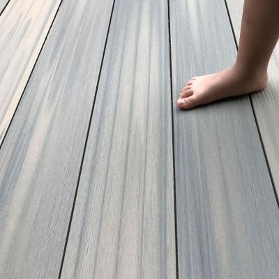 China Waterproof Wear Resistant Outdoor Wpc Wood Plastic Composite Wpc Decking Decking for sale