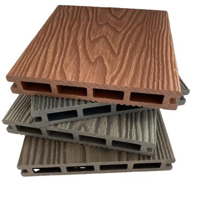 China Anti-UV outdoor wooden wpc flooring wpc cavity decking wpc composite surface Ultrahard decking for sale