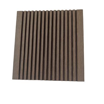 China Anti-UV Material Deck WPC Solid WPC Flooring Panels Waterproof Exterior Wood Plastic Composite Decking for sale