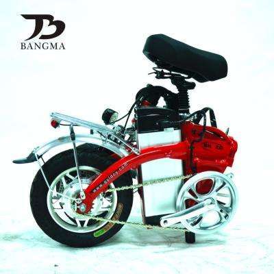 China 2019 Newest Jiangsu aluminum alloy lithium battery power brushless electric folding bike for sale for sale