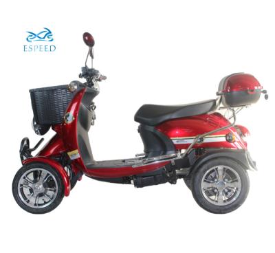 China 4 wheel electric scooters 2 seaters for adults with basket 10 inch for sale