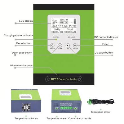 China Auto Solar Charger Controller 12V/24v/36v/48v MPPT Solar Charge Controller For Solar System for sale