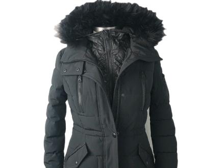 China 2020 Manufacturer Custom Fit Style Winter Coat Women's Winter Fashion Women's Coat Black Hooded Padded Warm Clothing Waterproof Wholesale for sale