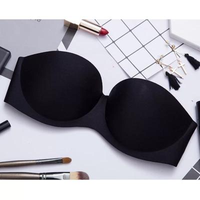 China Wholesale ZZYUP Pump Bandeau Strapless Ladies Push Up Bra for sale