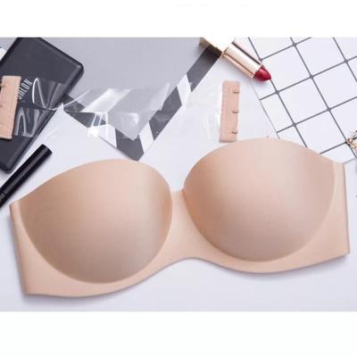 China Wholesale ZZYUP Pump Bandeau Strapless Ladies Push Up Bra for sale