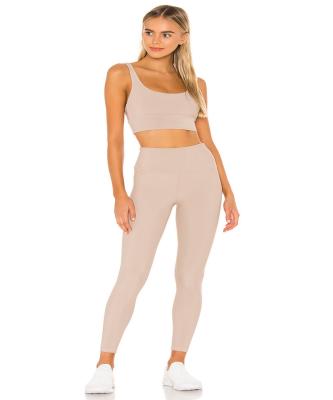 China Eco-Friendly Sportswear Women's Yoga Tracksuit Women's Fitness Breathable Solid Quick Dry Clothing for sale