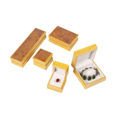 China MDF Customized Wooden Jewelry Box Logo And Set Luxury Wooden Jewelry Box Set for sale