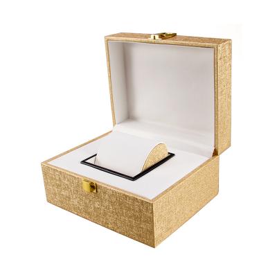 China Custom Luxury Leather Wristwatch Display Box Simple Leather Box For Watch for sale