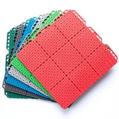 China Beautiful Colorful Interlocking Sports Ground Tiles Flooring Mats Backyard Camping Basketball Court For Kids Outdoor Strip Playground Flooring for sale