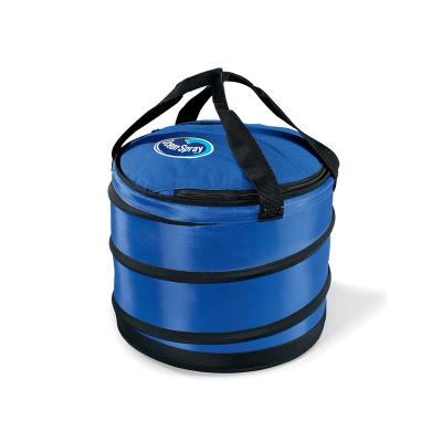 China Wholesale Hot Sale Waterproof Customized Round Logo Printed Thermal Insulated Beer Cooler Bag Large Foldable With Carry Handles for sale