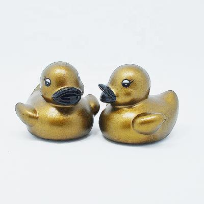 China Used For Promotional Small Mini Gold Rubber Bath Duck Floating Entertainment Wholesale Plastic for sale