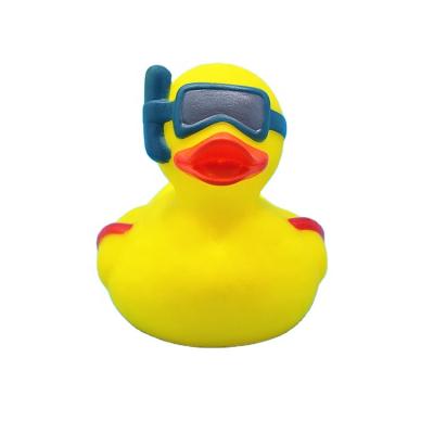 China Used For Entertainment Wholesale Promotional Custom Soft PVC Soft Bath Duck Squeeze Floating Plastic Dive Rubber Duck for sale