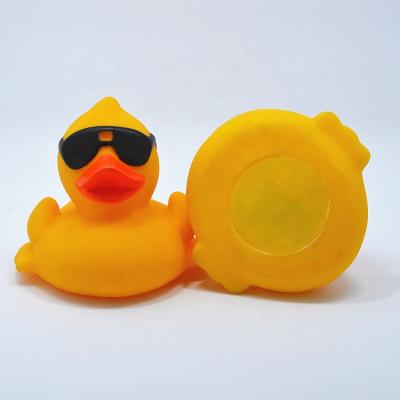 China Used For Entertainment Hot Sale Plastic Yellow Floating Weighed Pack Bath Duck With Different Number for sale