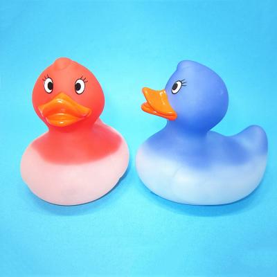 China Used for hot water entertainment temperature eco-friendly colorful color changing rubber duck for sale