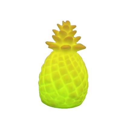 China Used For Cheap Promotional Cute Lamp PVC Children'S Bedroom Pineapple Led Night Light for sale